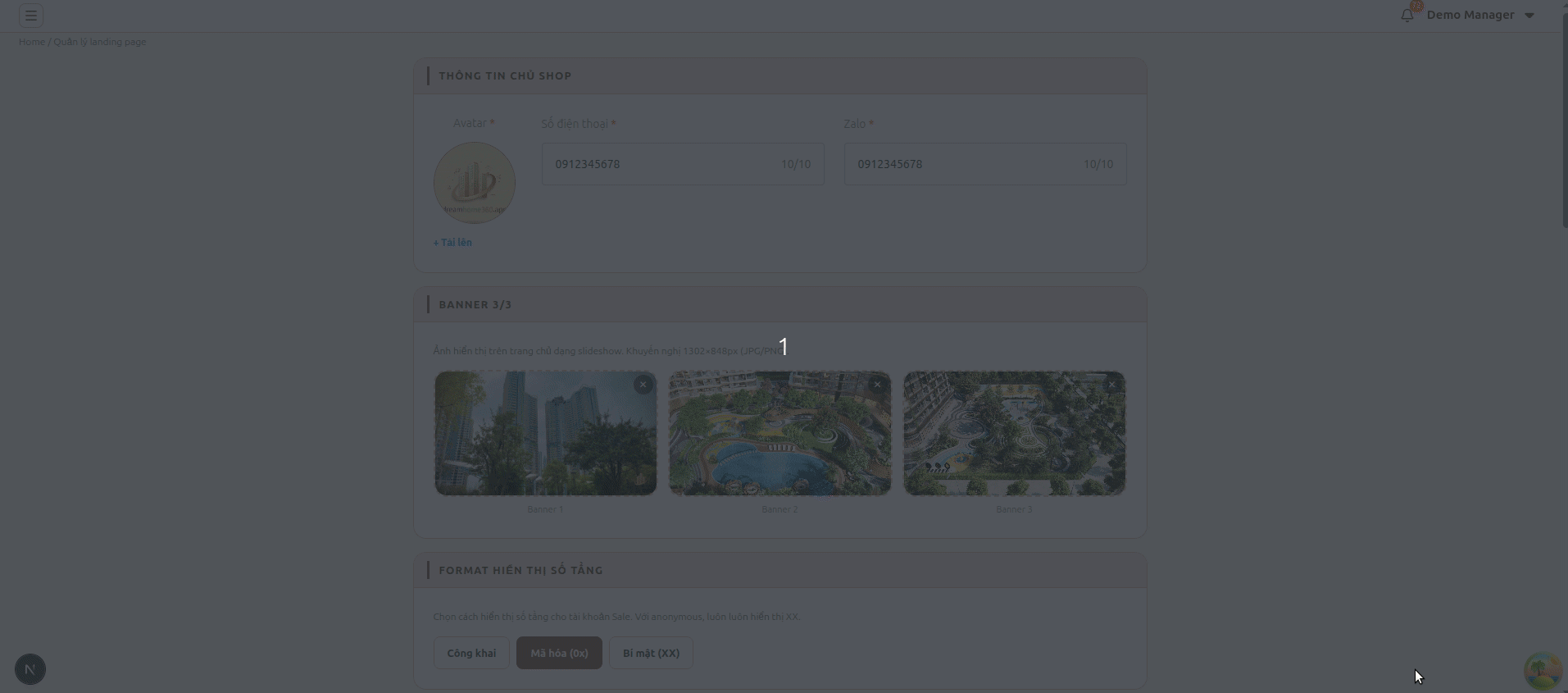 Website riêng cho sàn của bạn